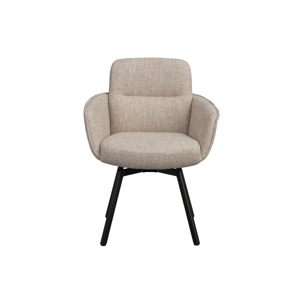 Rowico Roswell spisebordsstol i lys beige stof