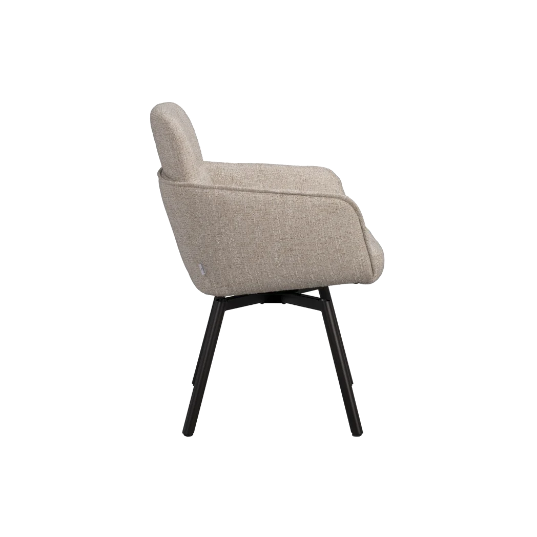 Rowico Roswell spisebordsstol i lys beige stof