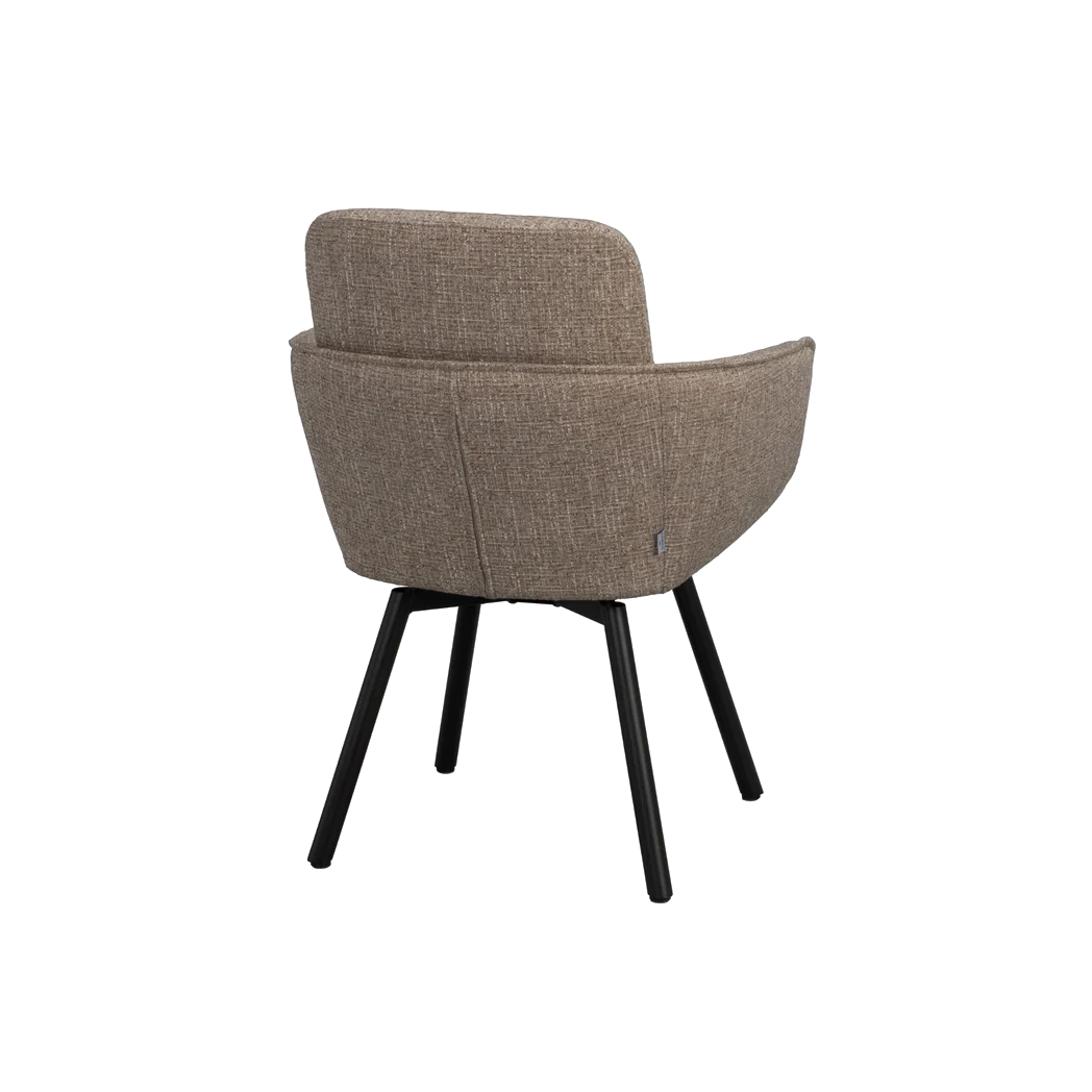 Rowico Roswell spisebordsstol i mørk beige stof