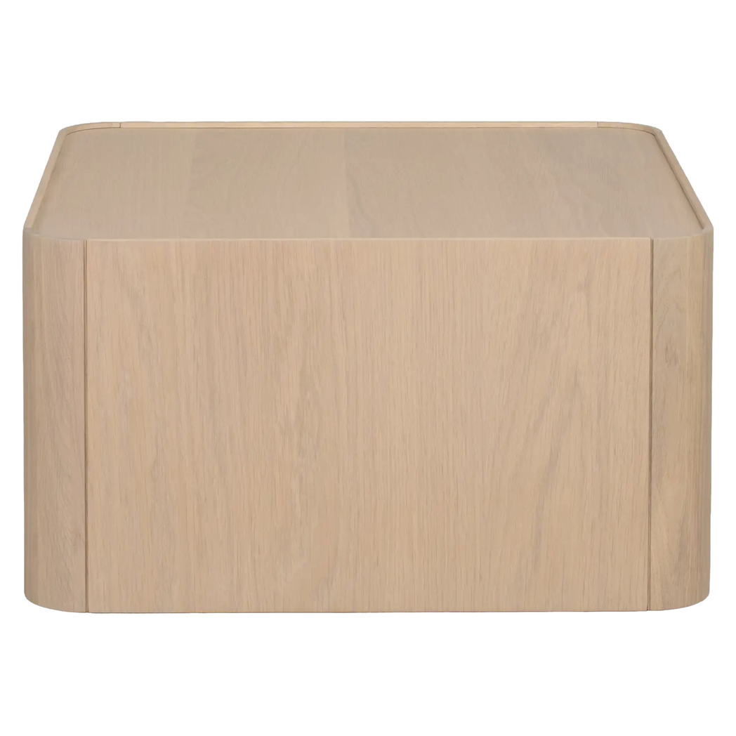 Rowico Seabrook kvadratisk sofabord 60 x 60 cm i hvidpigmenteret eg