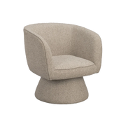 Rowico Shoreham loungestol i beige stof med drejefunktion