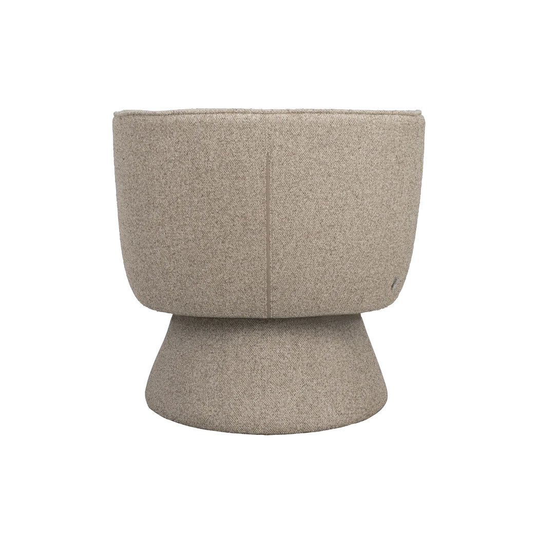Rowico Shoreham loungestol i beige stof med drejefunktion