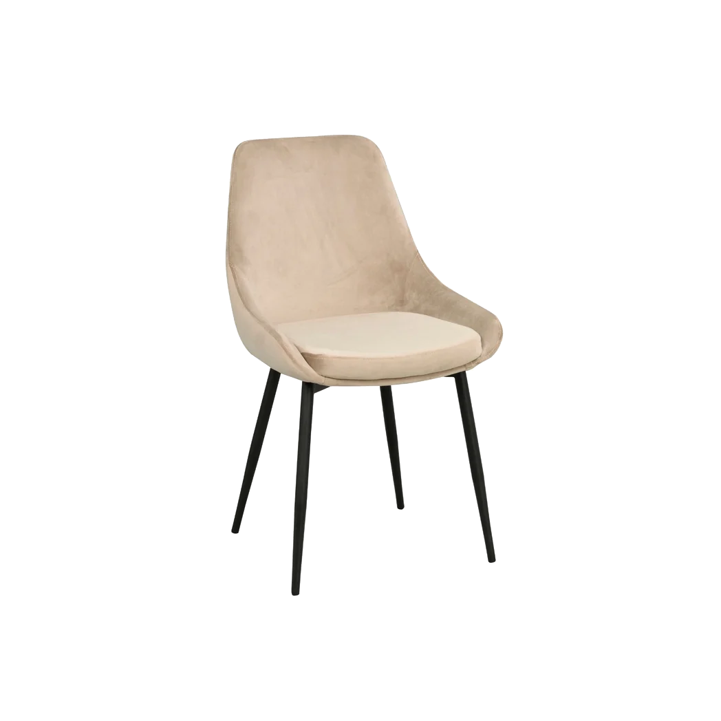 Rowico Sierra spisebordsstol i beige velour