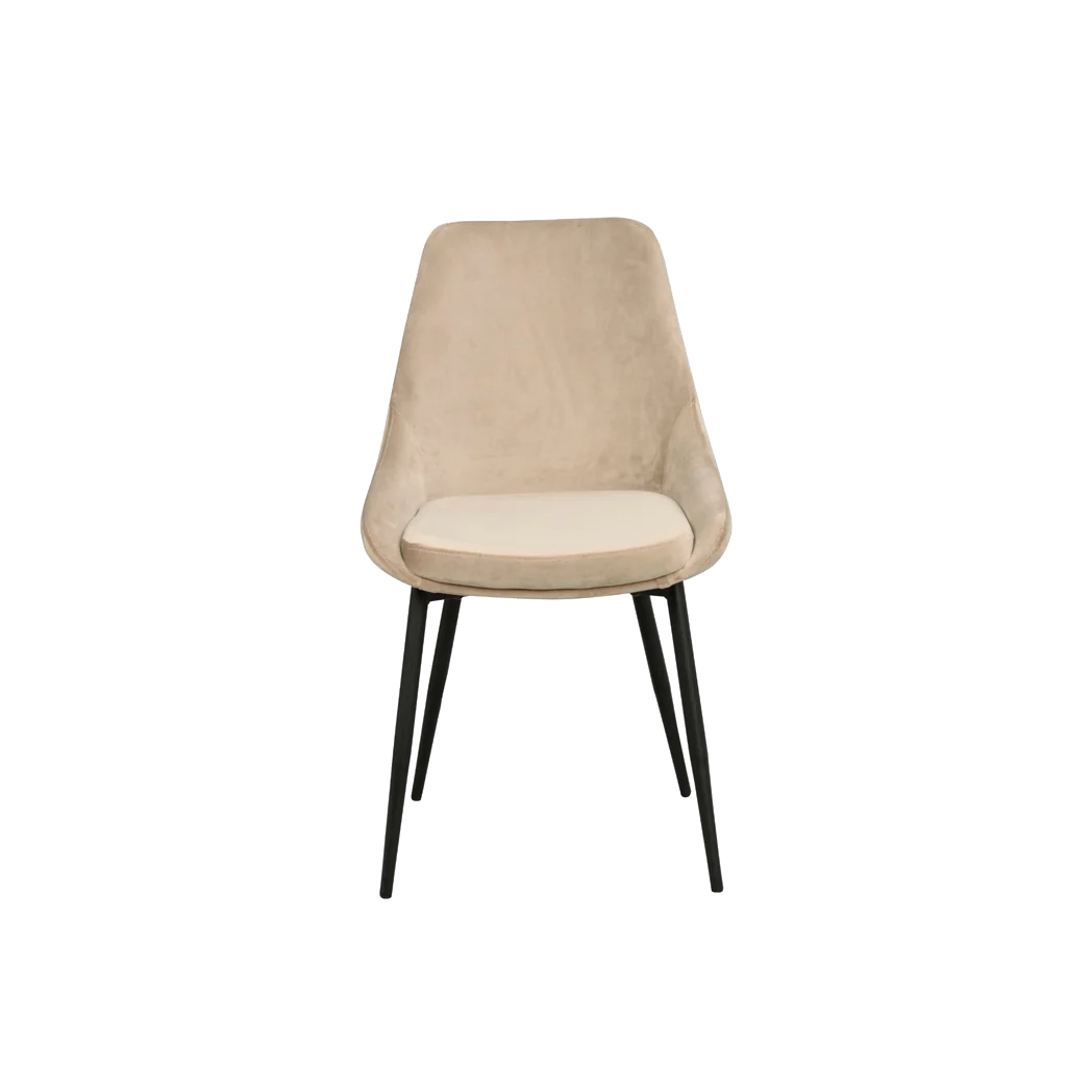 Rowico Sierra spisebordsstol i beige velour
