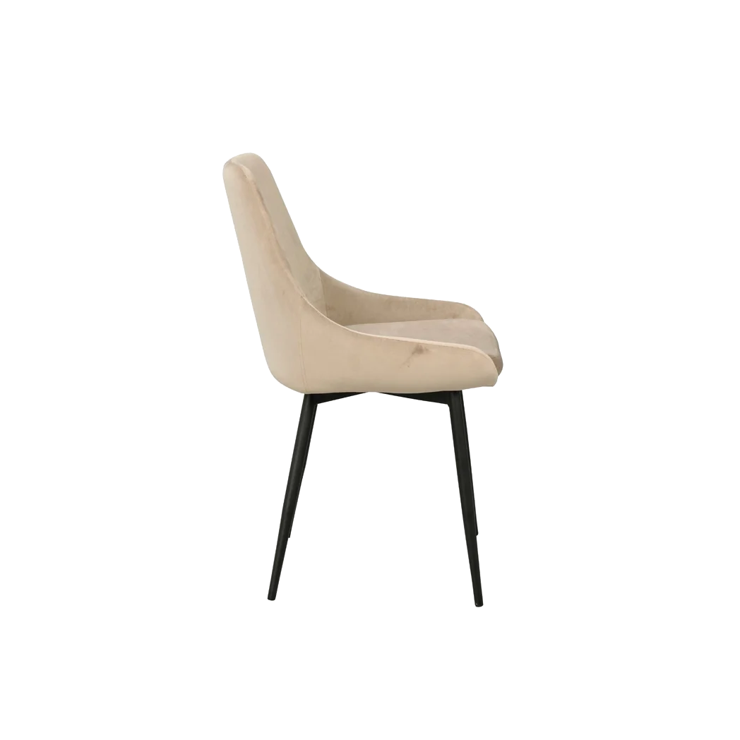 Rowico Sierra spisebordsstol i beige velour