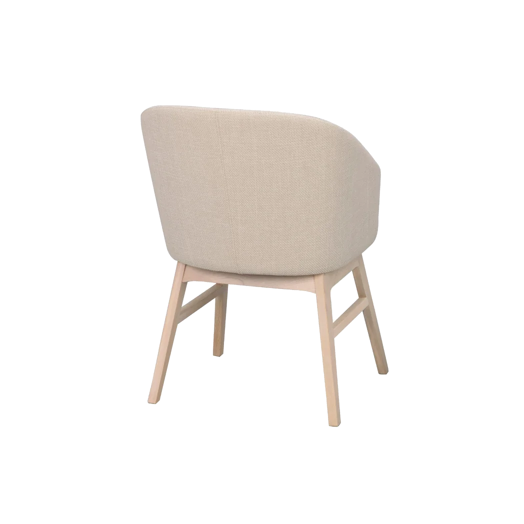 Rowico Windham spisebordsstol med armlæn i beige stof