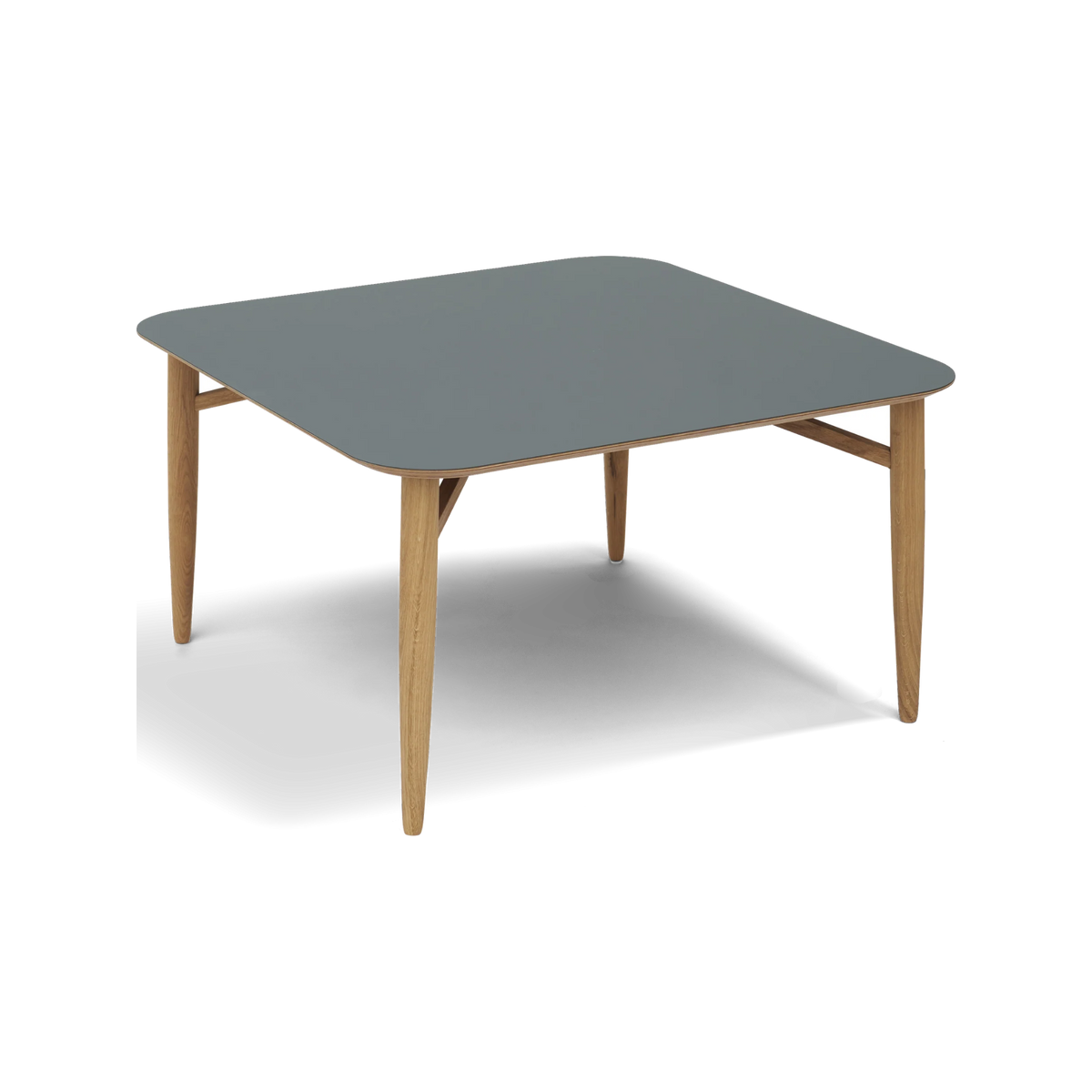 Thomsen Furniture Katrine sofabord, firkantet, grøn nano laminat med trækant og egeben