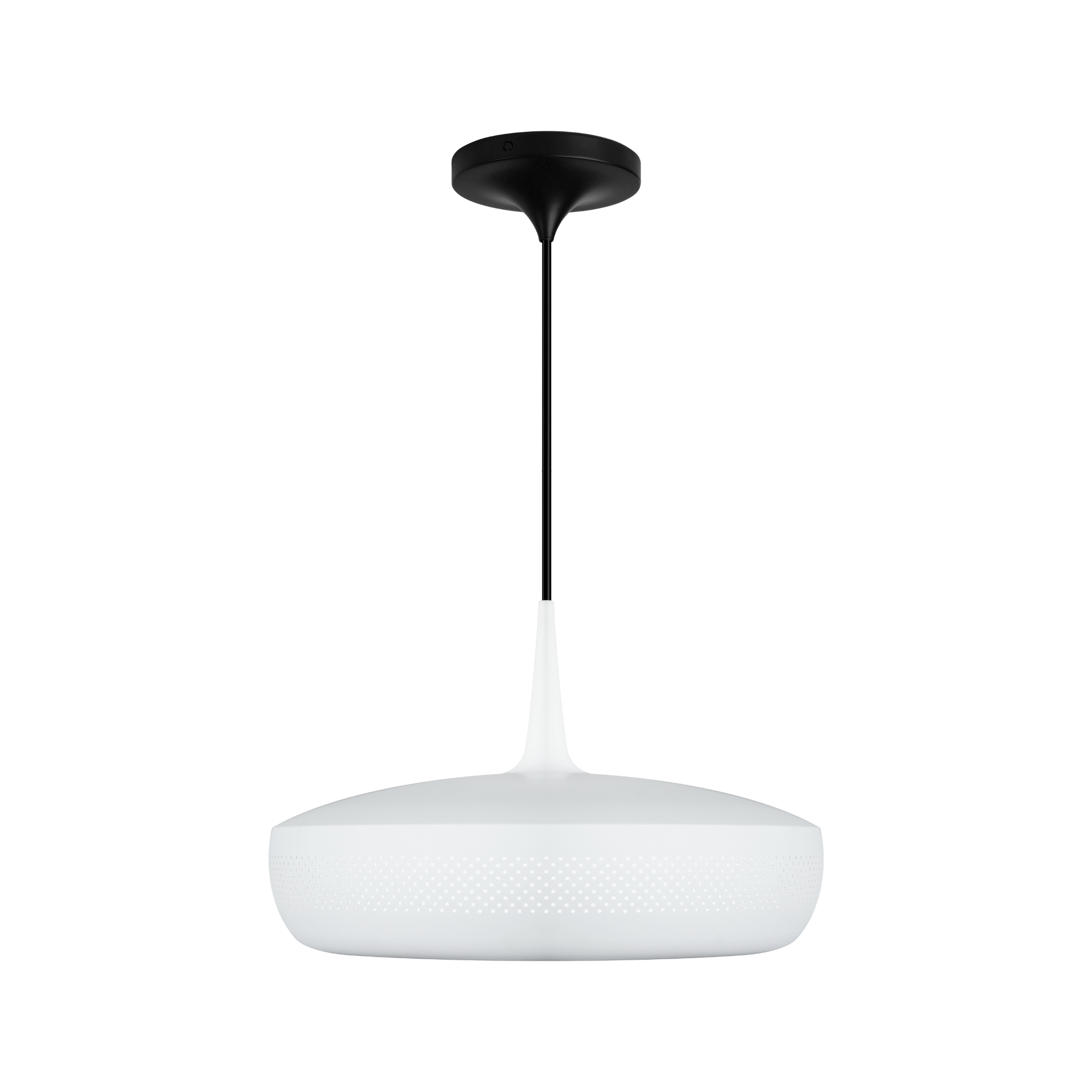 UMAGE Clava Dine pendel i mat hvid med Cord Set Pro i sort