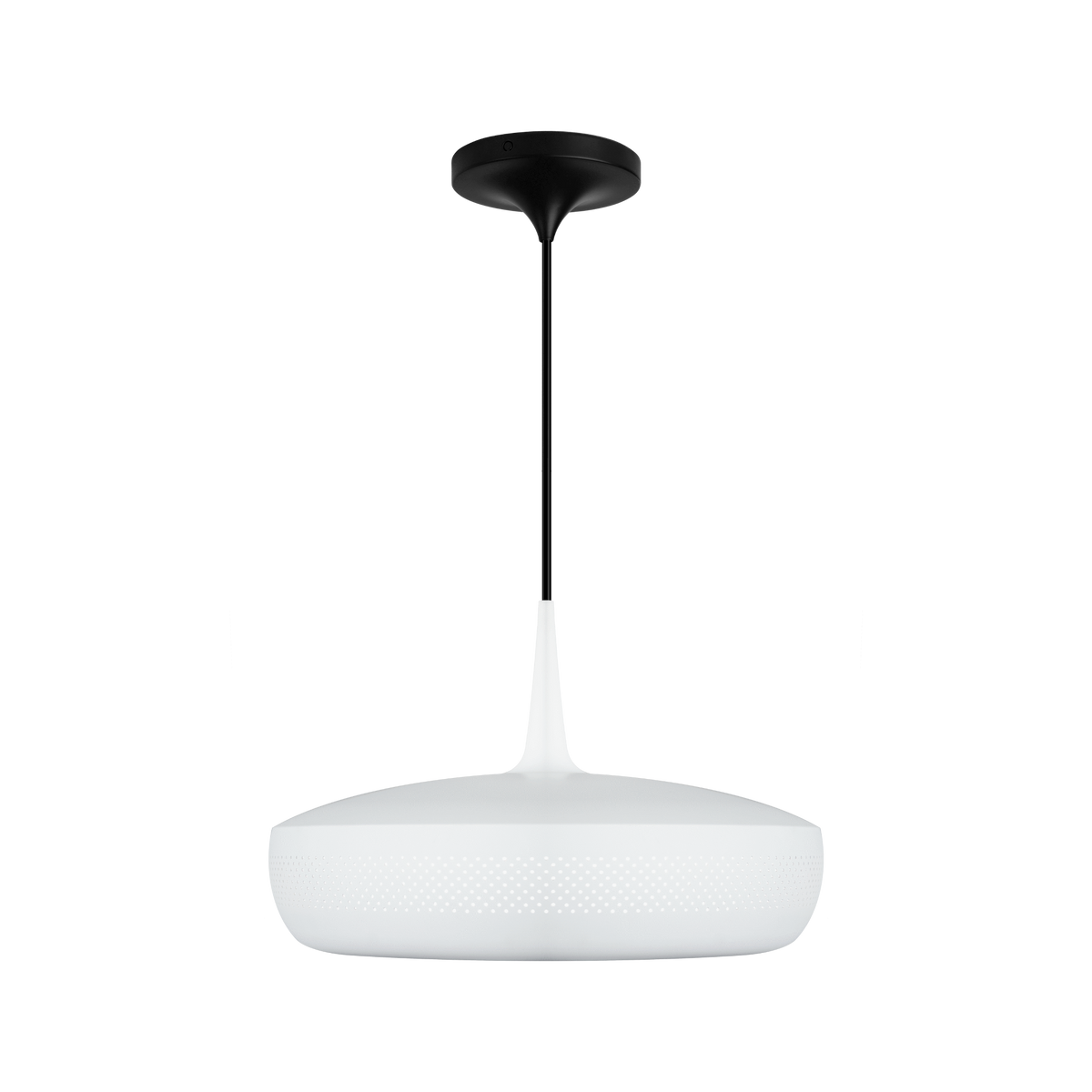 UMAGE Clava Dine pendel i mat hvid med Cord Set Pro i sort