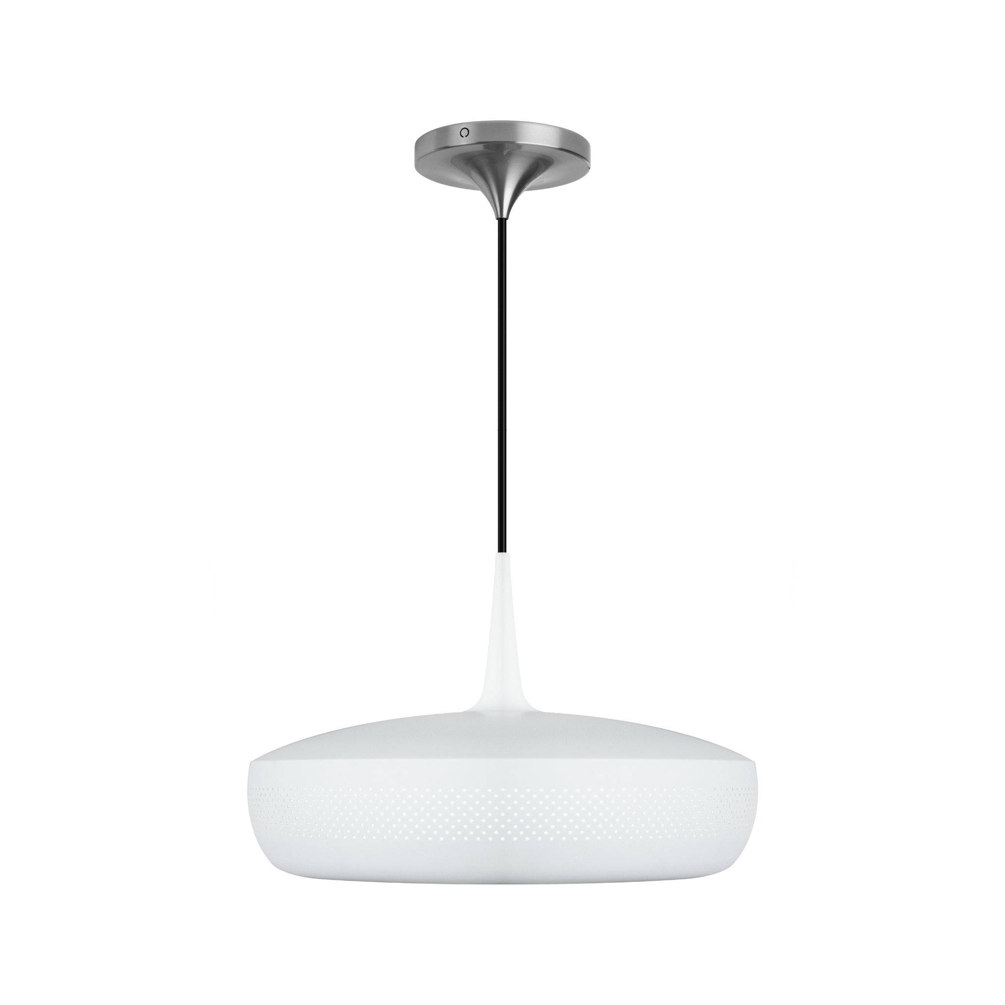 UMAGE Clava Dine pendel i mat hvid med Cord Set Pro i stål