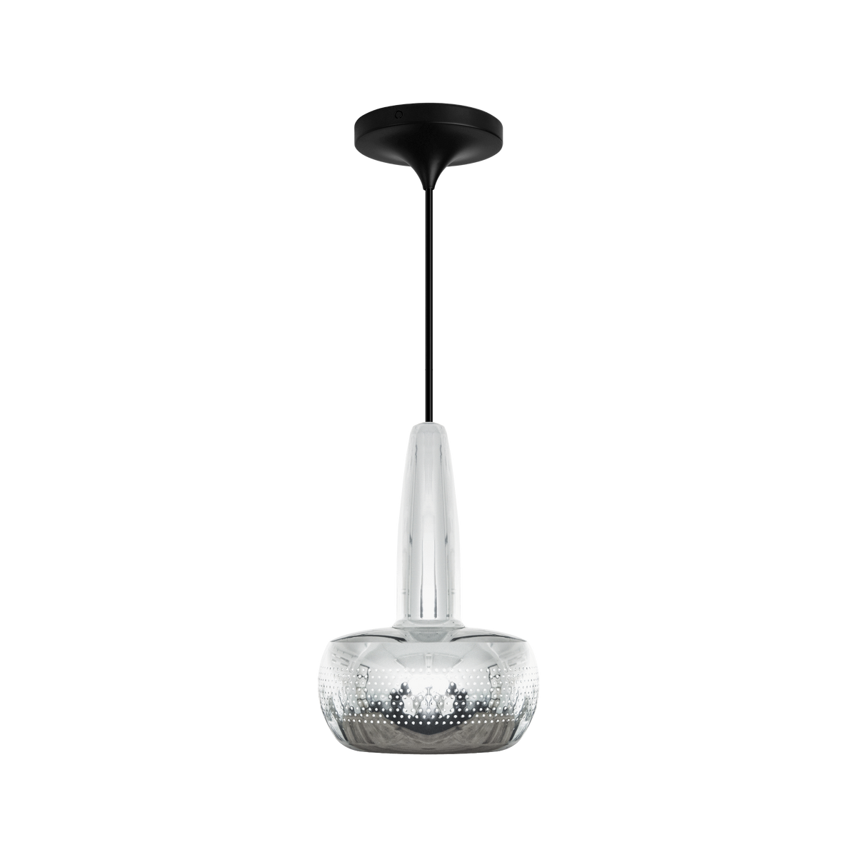 UMAGE Clava pendel i poleret stål med Cord Set Pro i sort