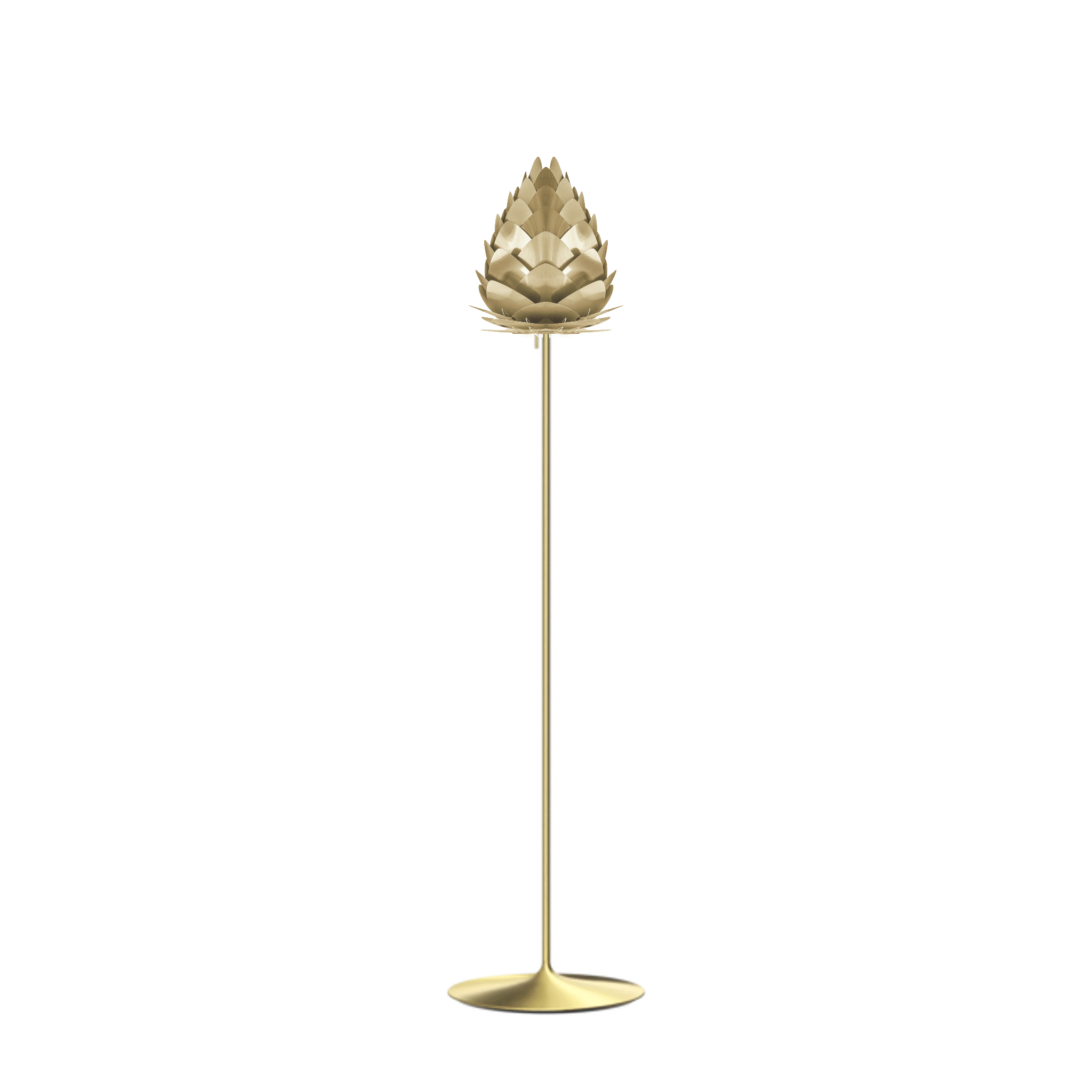 UMAGE Conia gulvlampe i Brushed Brass, Ø28 cm på Santé i messing