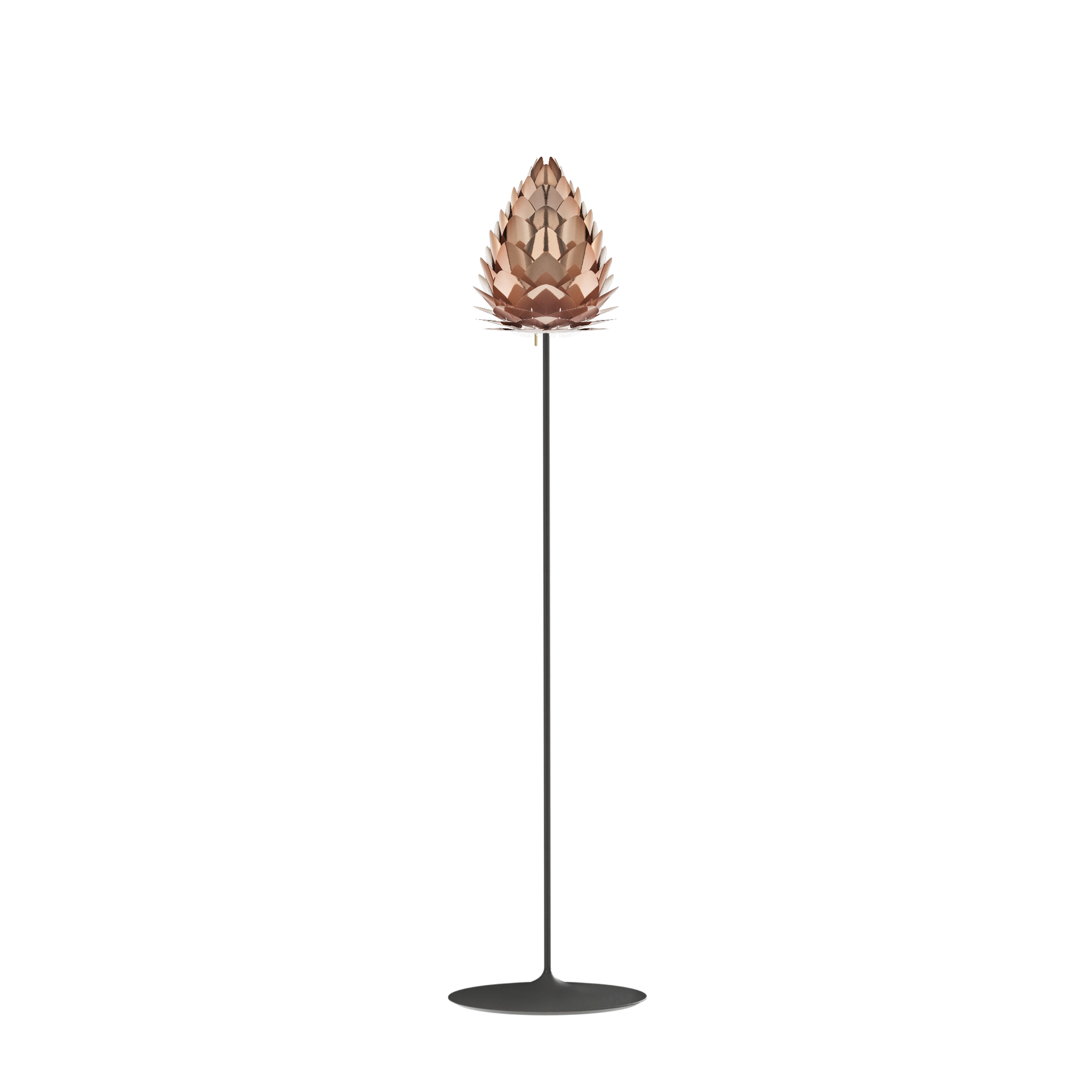 UMAGE Conia gulvlampe i Brushed Copper, Ø28 cm på Santé i sort