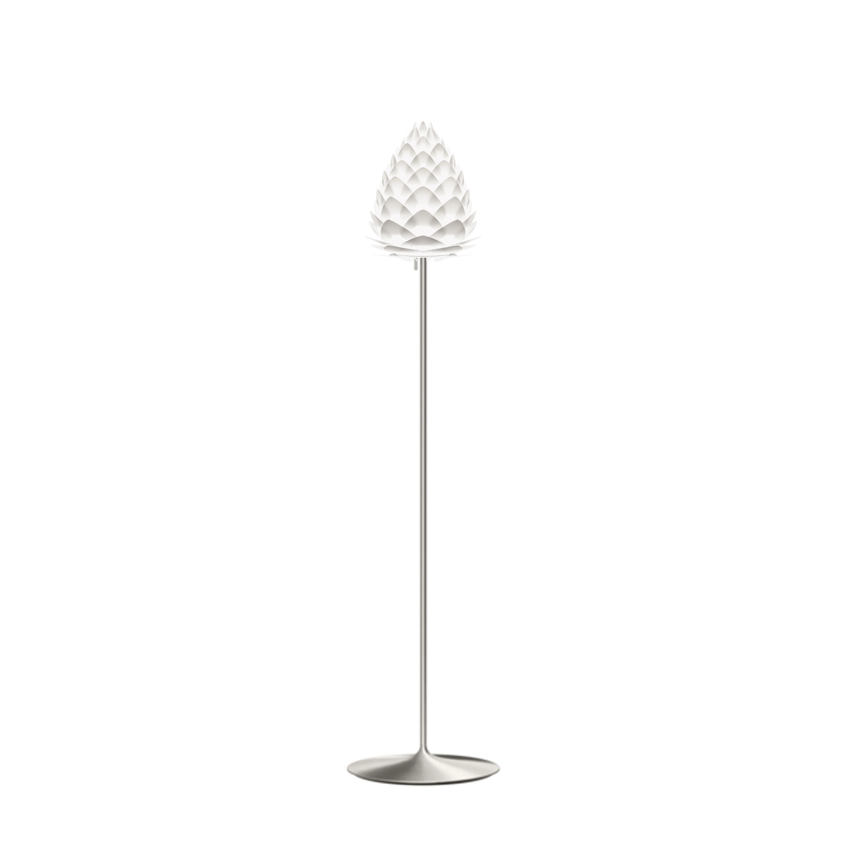 UMAGE Conia gulvlampe i Pearl White, Ø28 cm på Santé i stål