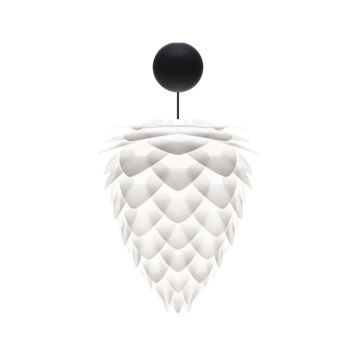 UMAGE Conia pendel i Pearl White, Ø40 cm med Cannonball i sort