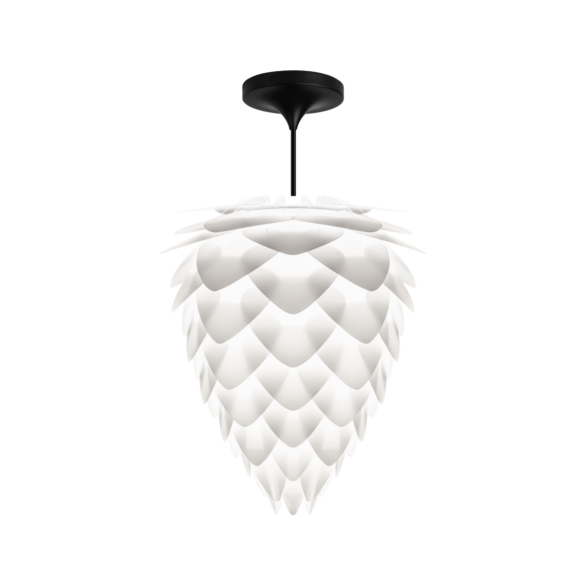UMAGE Conia pendel i Pearl White, Ø40 cm med Cord Set Pro i sort