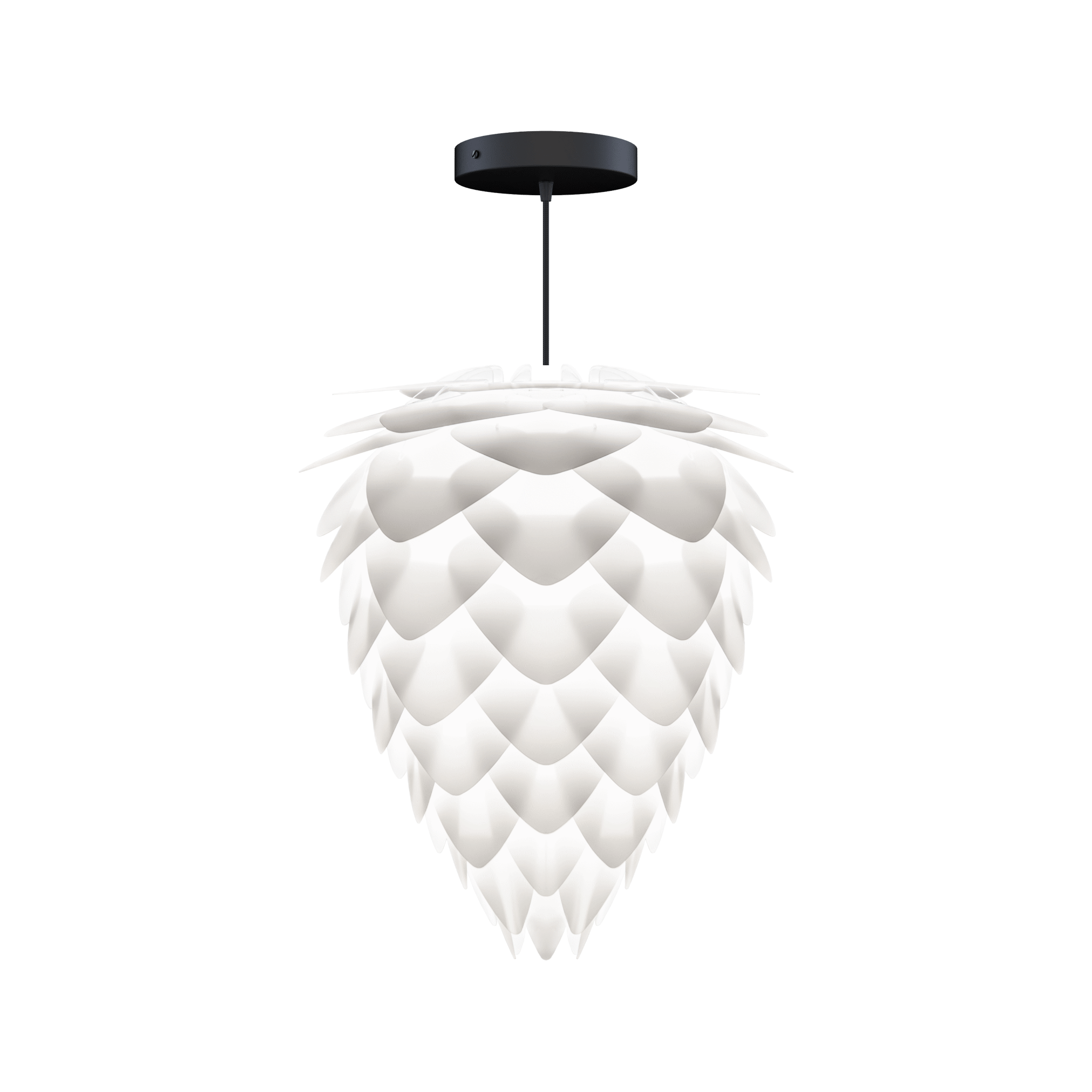 UMAGE Conia pendel i Pearl White, Ø40 cm med Rosette i sort