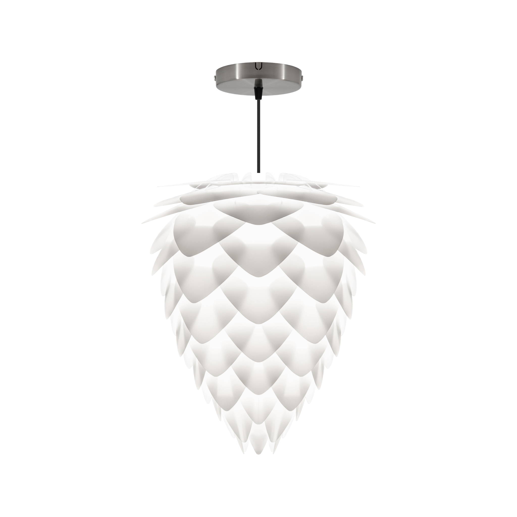 UMAGE Conia pendel i Pearl White, Ø40 cm med Rosette i stål