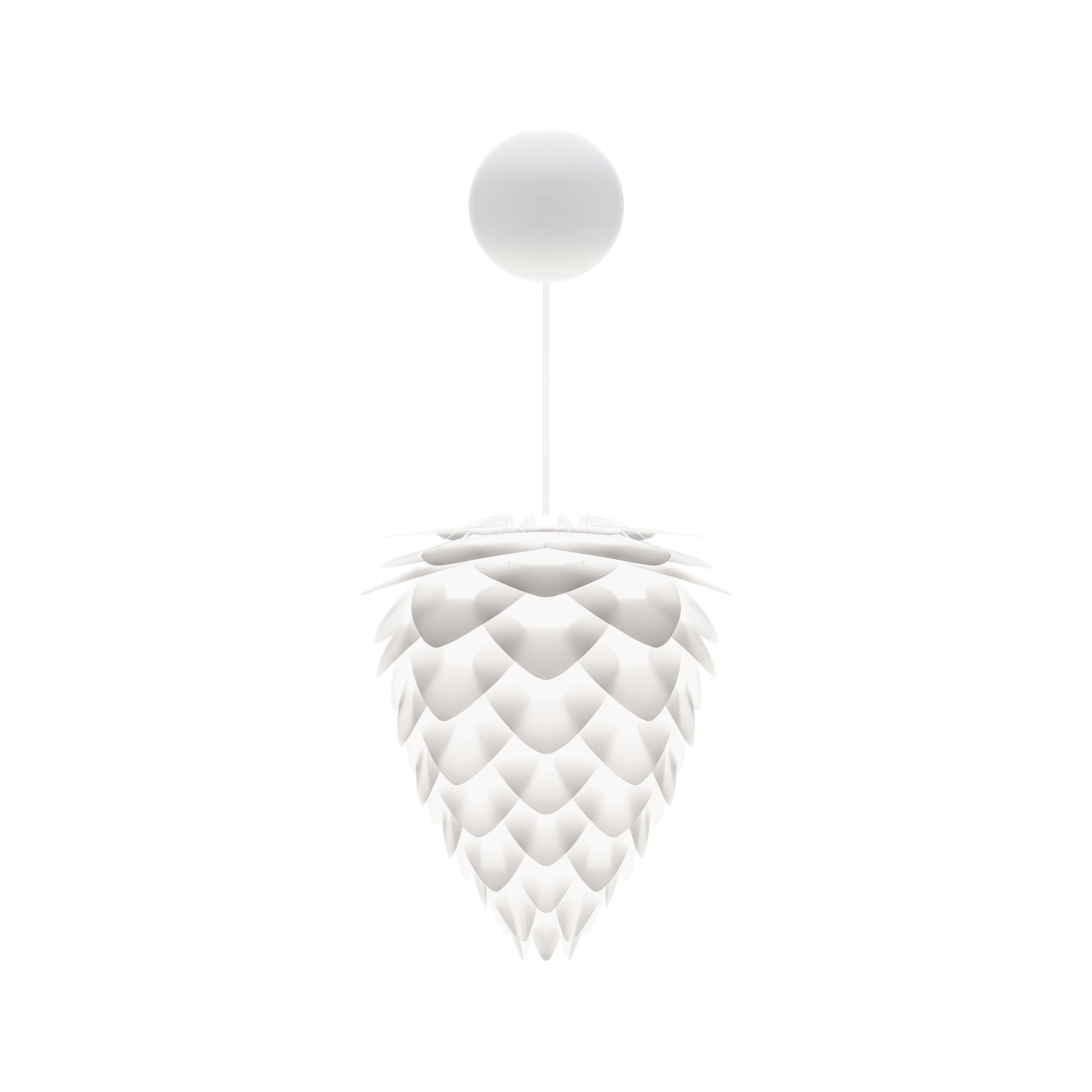 UMAGE Conia pendel i Pearl White, Ø30 cm med Cannonball i hvid