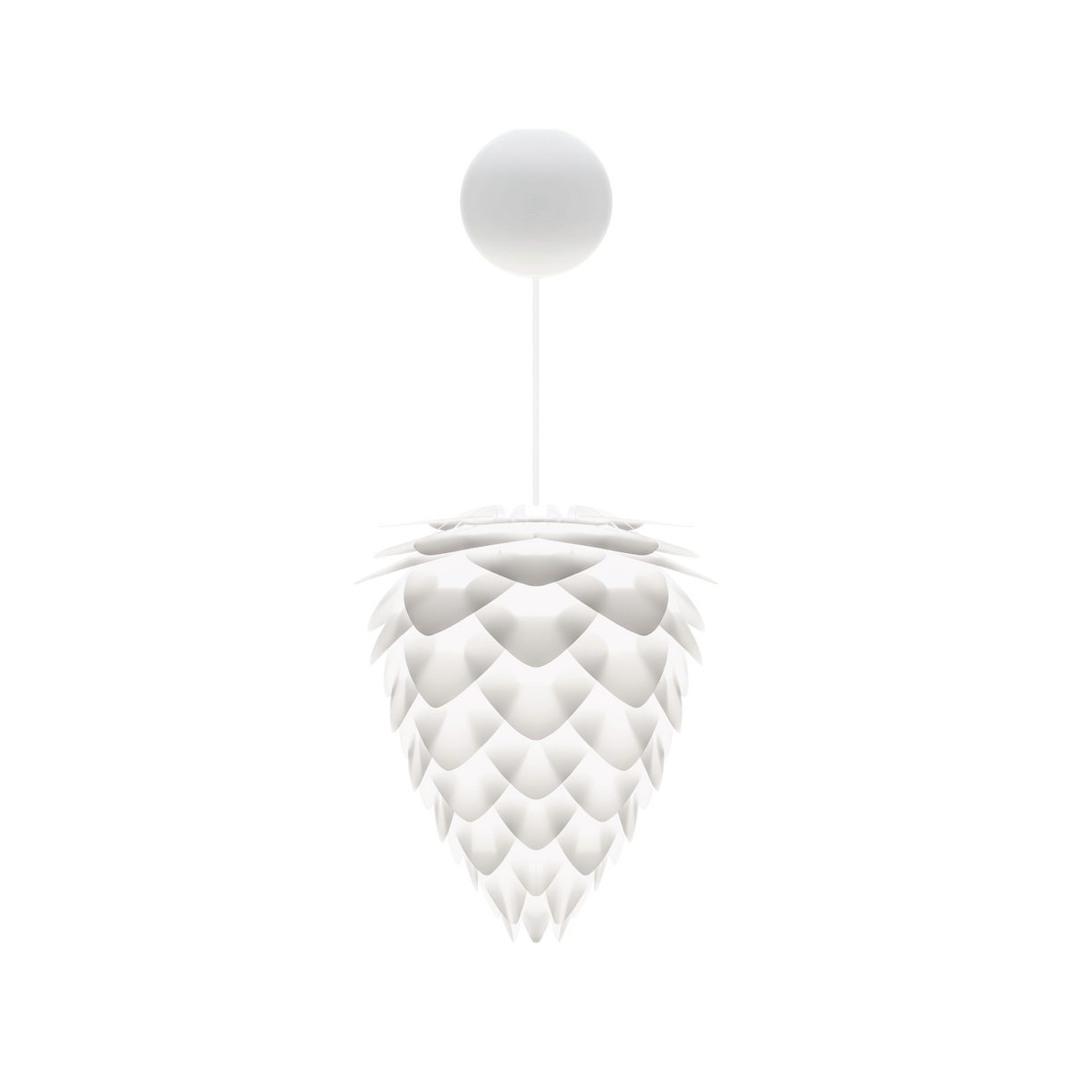 UMAGE Conia pendel i Pearl White, Ø30 cm med Cannonball i hvid