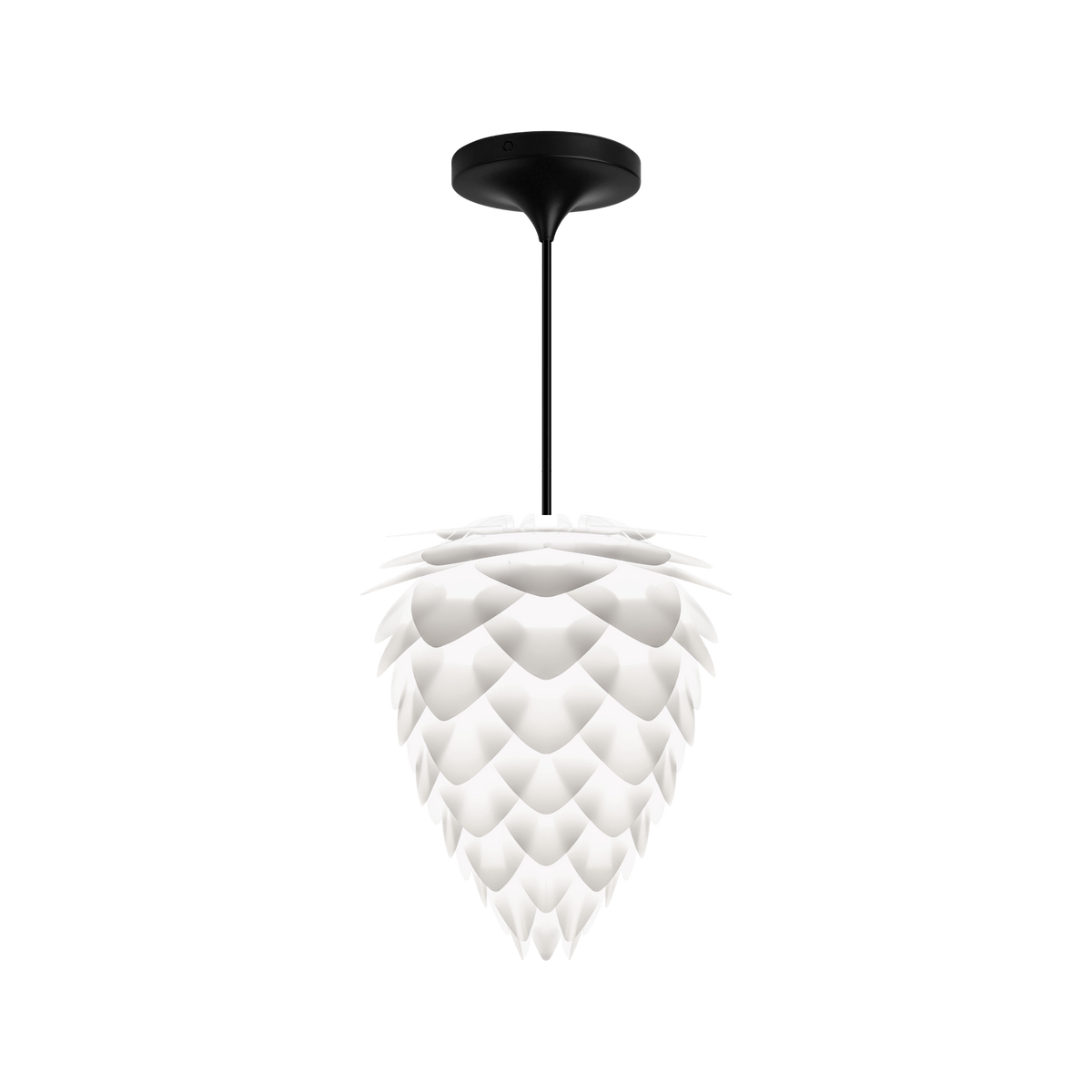UMAGE Conia pendel i Pearl White, Ø30 cm med Cord Set Pro i sort