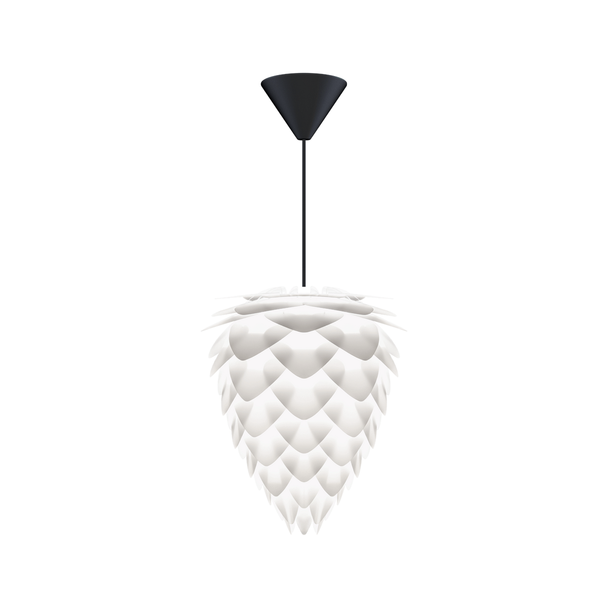 UMAGE Conia pendel i Pearl White, Ø30 cm med Cord Set i sort
