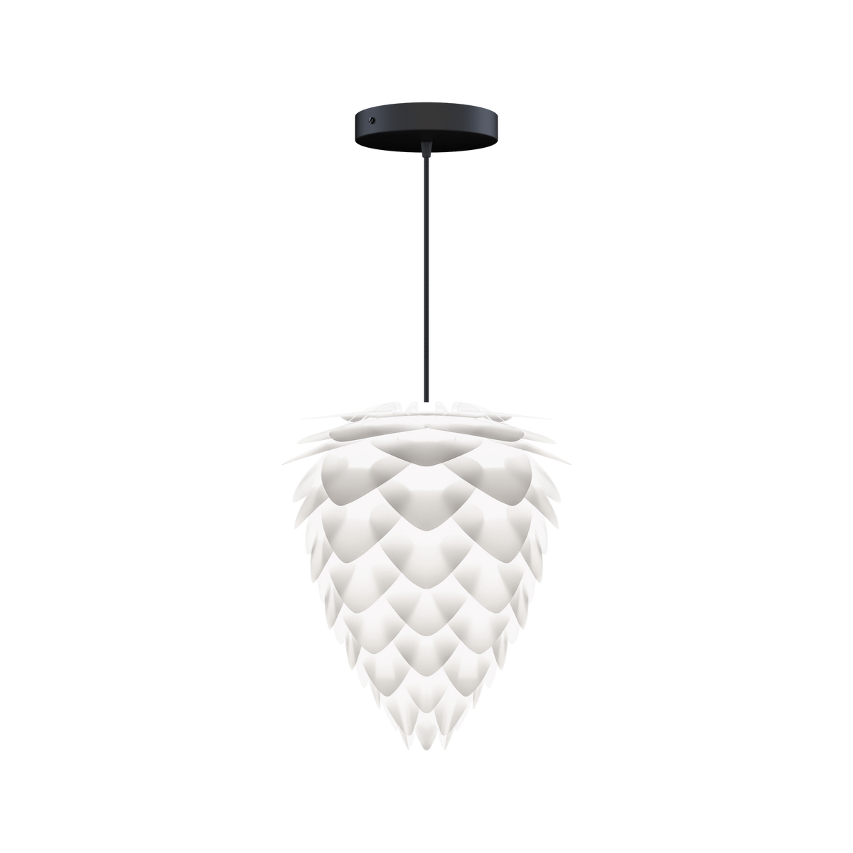 UMAGE Conia pendel i Pearl White, Ø30 cm med Rosette i sort