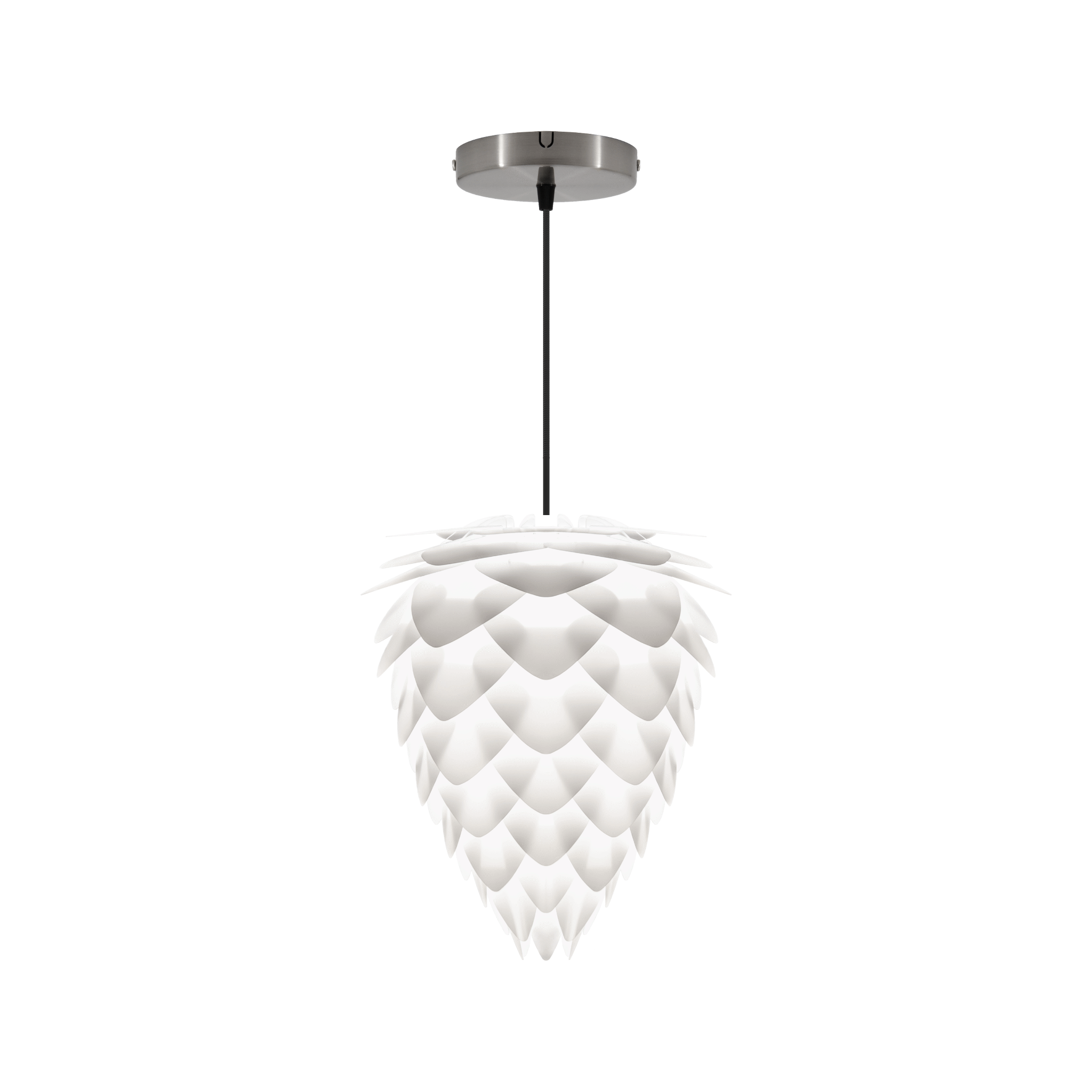 UMAGE Conia pendel i Pearl White, Ø30 cm med Rosette i stål