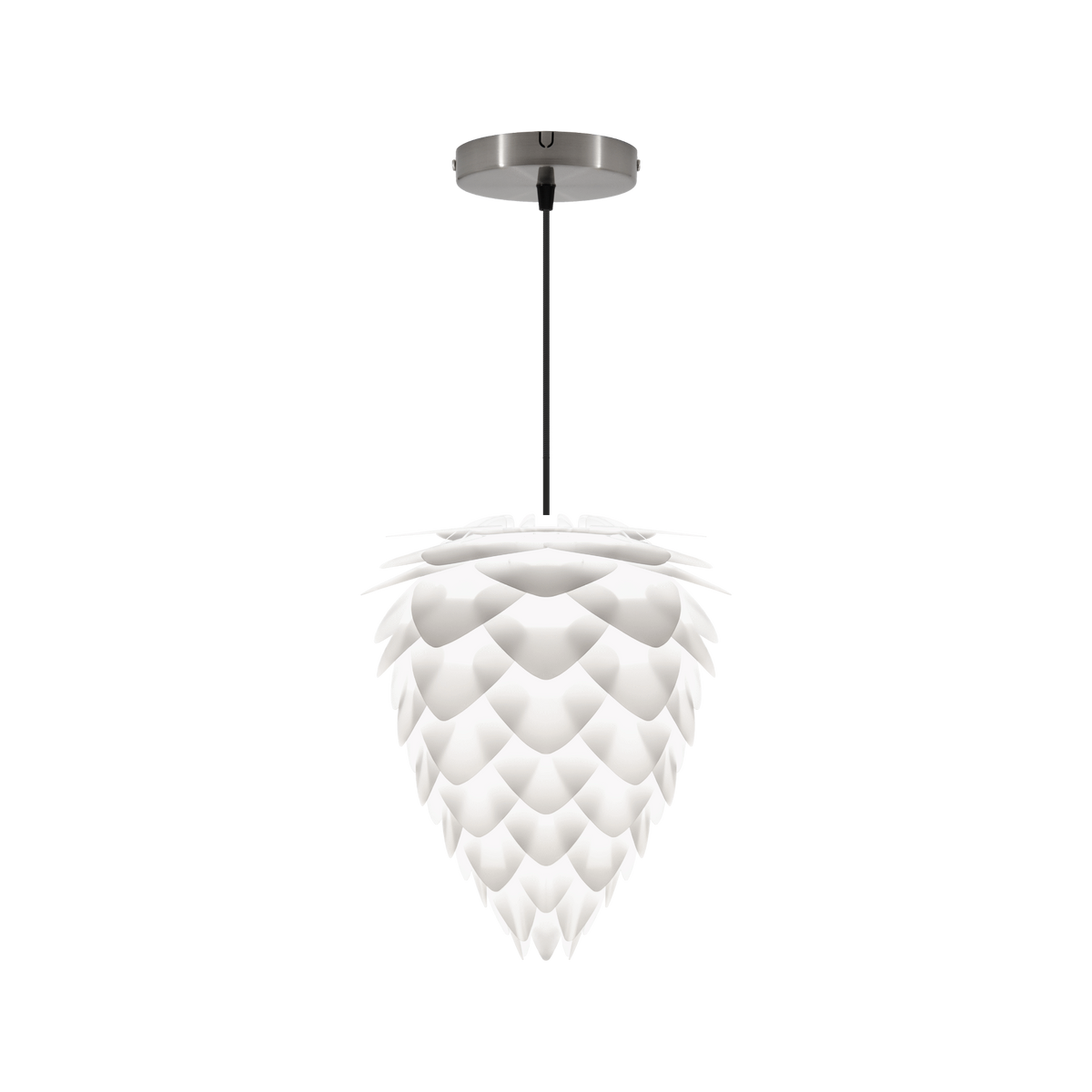 UMAGE Conia pendel i Pearl White, Ø30 cm med Rosette i stål