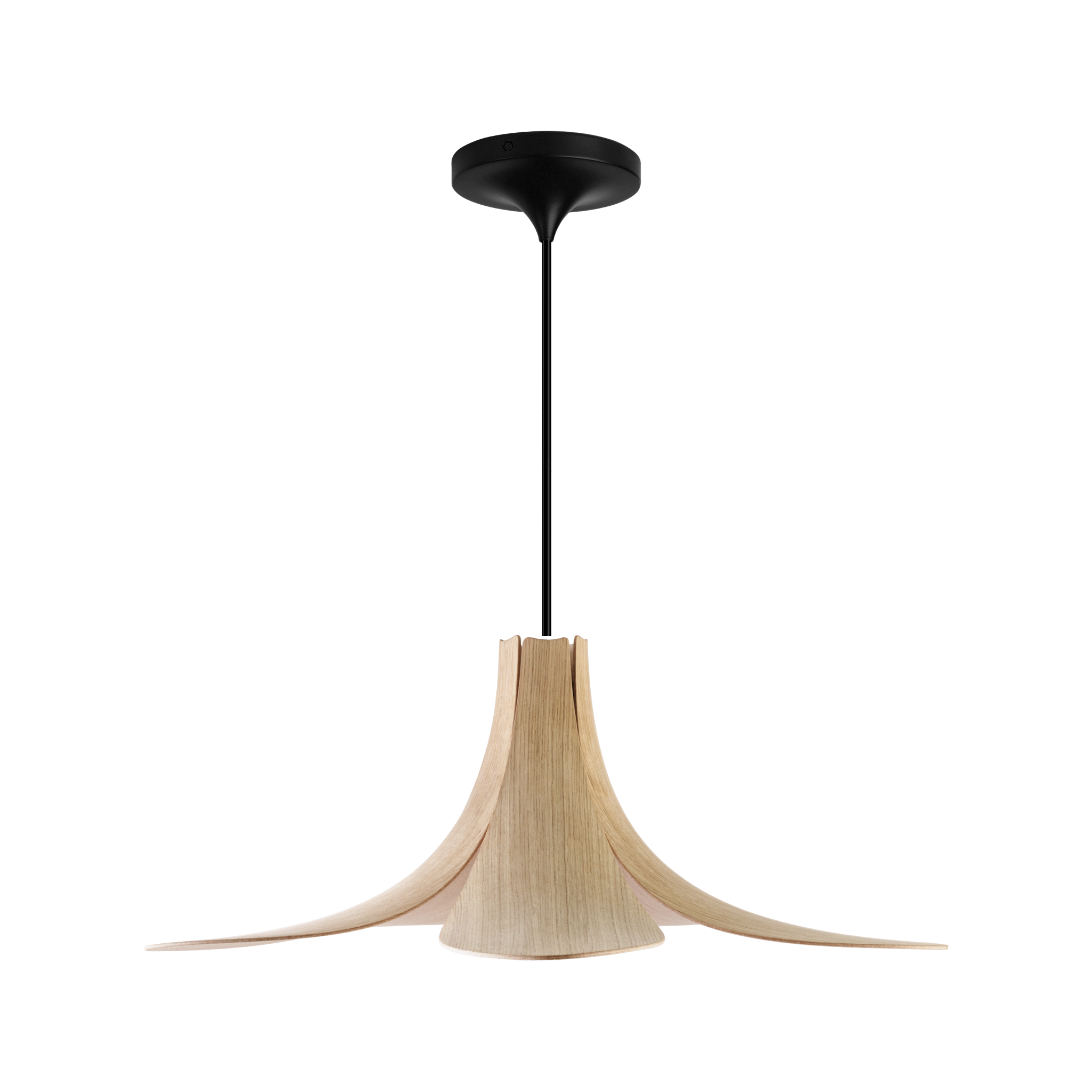 UMAGE Jazz pendel i lakeret eg med Cord Set Pro i sort